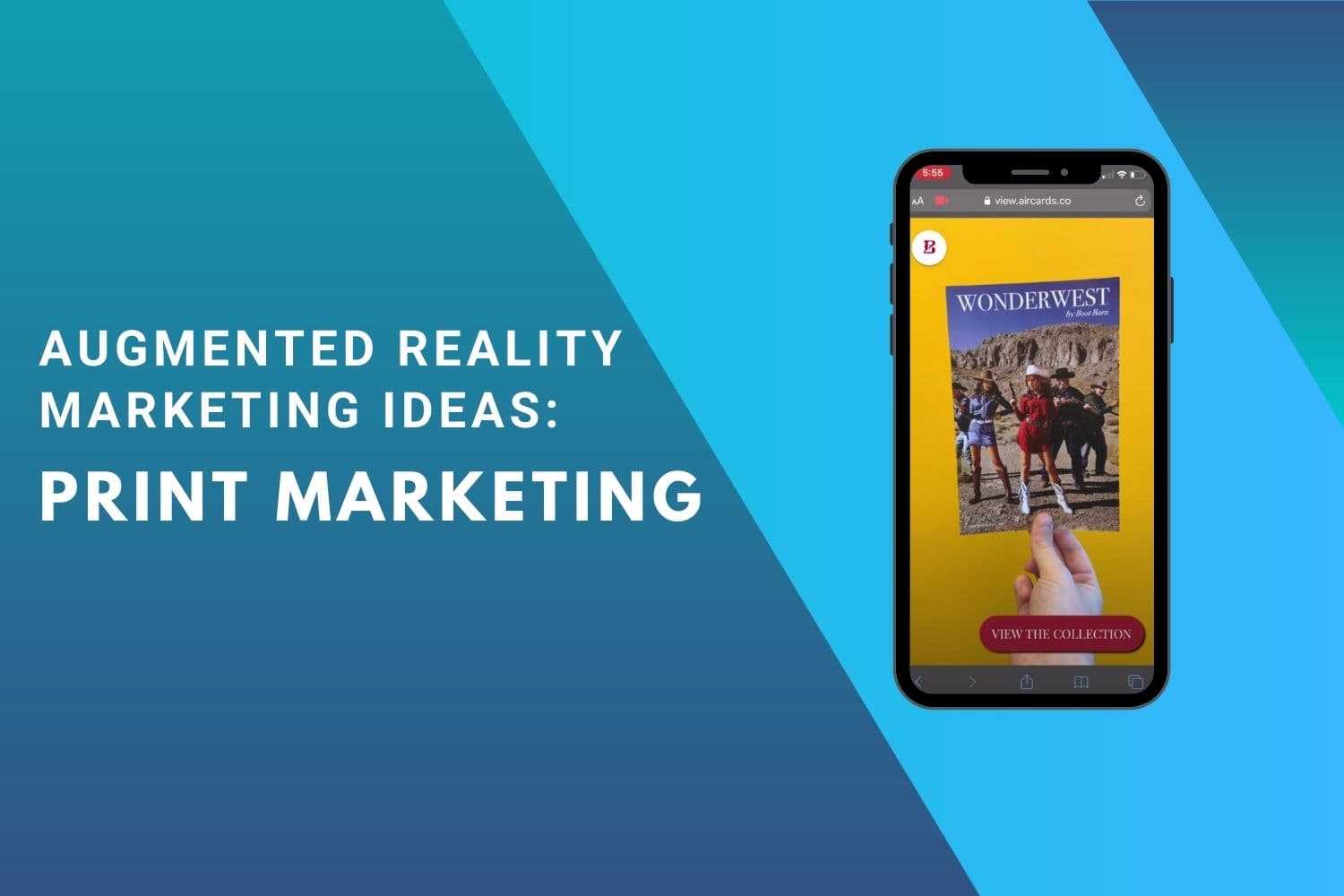 Augmented Reality Marketing Ideas: Print Marketing - Aircards